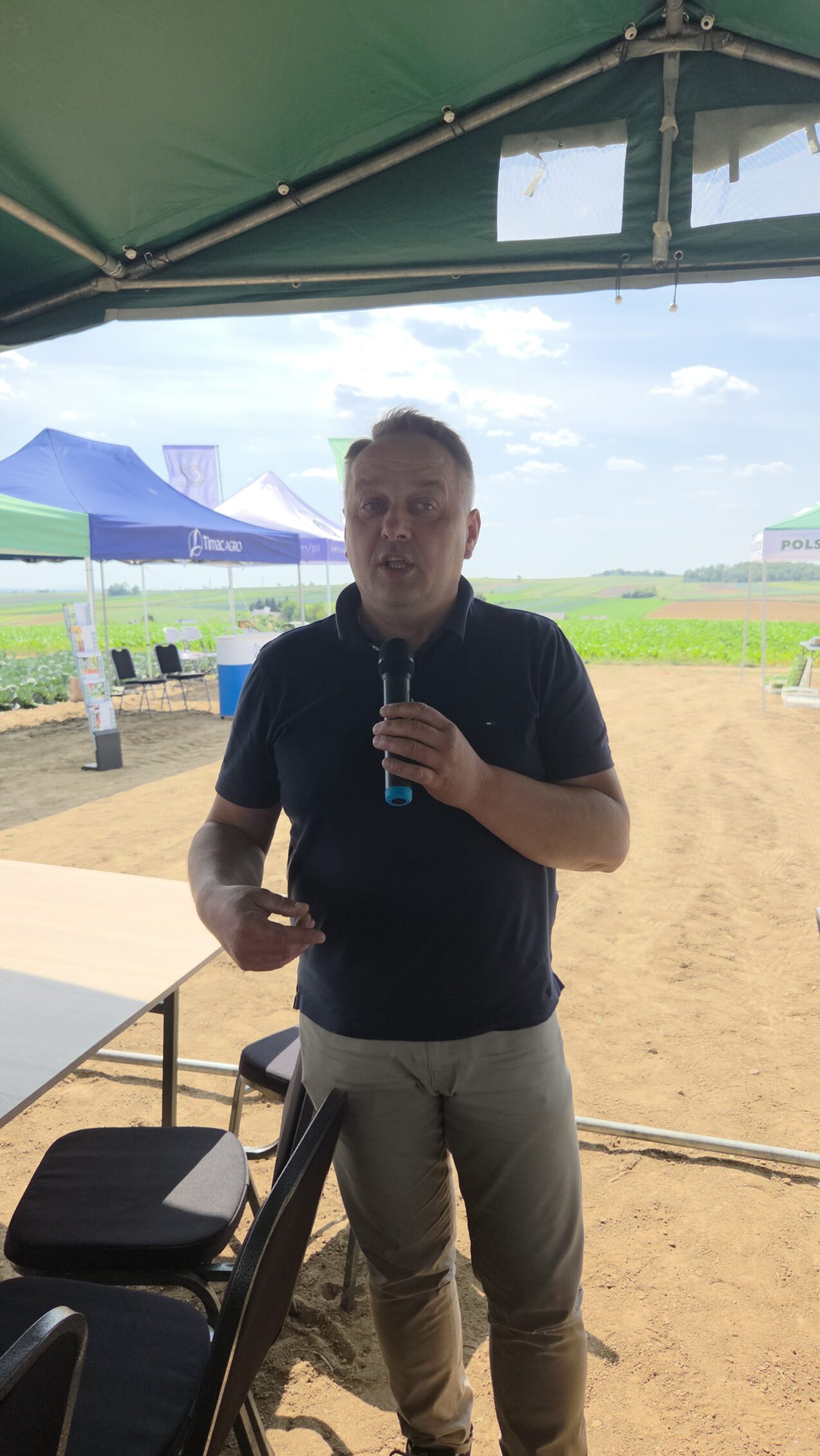 Marek Dąbrowski z FMC omówił ochronę kalafiora przed szkodnikami, fot. PB