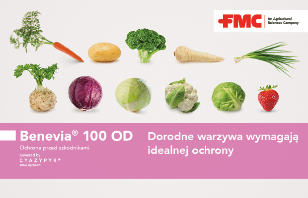 Benevia 100 OD; FMC; ochrona warzyw przed szkodnikami; szkodniki; insektycyd, cyazypyr; zwalczanie szkodników w polu, pod osłonami i w szklarni