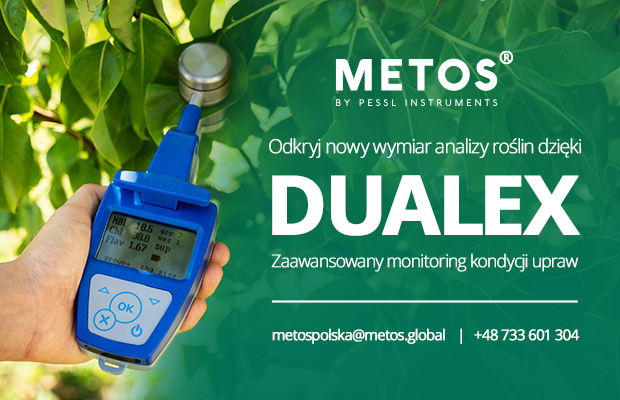 METOS; DUALEX; analiza roślin; monitoring kondycji upraw, odczyt chlorofilu i flawonoli, odżywienie roślin;