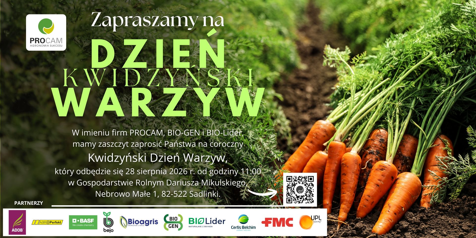 Zaproszenie Kwidzyński Dzień Warzyw 2026